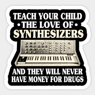 Modular Synthesizer Synth ADSR Analog Funny Drugs Sticker